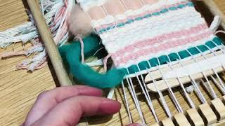 Basic Weaving Technique for Beginners  Weaving Rows [upl. by Elehcin]