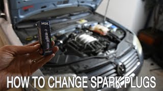 How To Change Spark Plugs VW Passat V6  Audi  Toms Garage Fix [upl. by Hamburger]