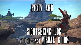 FFXIV ARR Sightseeing Log 1120 Visual Guide [upl. by Yngad]