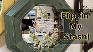 Thrift Flip Home Decor From My Stash  Upcycled Inspirations  Wall Decor Makeovers [upl. by Garik724]