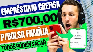 EMPRÉSTIMO CREFISA LIBERADO para TODOS do BOLSA FAMÍLIA e do CADASTRO ÚNICO COMO CONTRATAR [upl. by Adirahs]