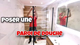 Poser une paroi de douche 💪 [upl. by Ecnatsnoc]