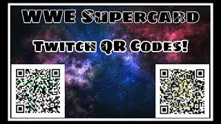 WWE SuperCard Twitch QR codes [upl. by Enelram865]