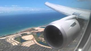 Continental 767400 Landing Honolulu HD [upl. by Hiett313]