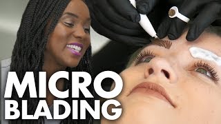 Eyebrow Microblading One Year TouchUp Beauty Trippin [upl. by Odette]