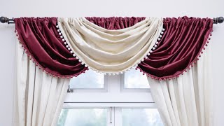 Croscill Window Valance HowTo Create A Waterfall Effect [upl. by Tega]