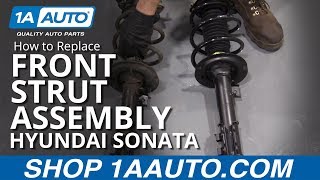 How to Replace Front Strut Assembly 11 Hyundai Sonata [upl. by Angrist]