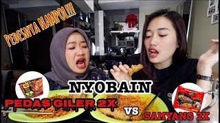 NYOBAIN MIE MALAYSIA LAGI PEDAS GILER 2X VS SAMYANG 2X SIAPA YANG PALING PEDES [upl. by Reggy]