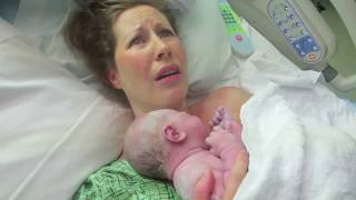 EMOTIONAL LIVE BIRTH  UNPLANNED amp UNMEDICATED DELIVERY [upl. by Ramsey]