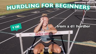 10 TIPS FOR HURDLE BEGINNERS  how to hurdle hurdling 101 hurdler basics [upl. by Suinuj577]