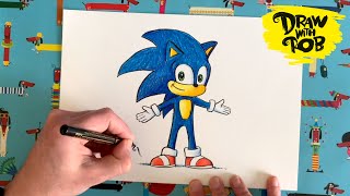 DrawWithRob SPECIAL EDITION Sonic the Hedgehog [upl. by Aihseuqal]