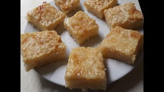 Baked Cassava Cake Recipe Fiji Style [upl. by Enalahs]