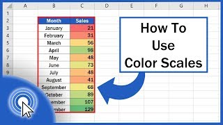 How to Use Color Scales in Excel Conditional Formatting [upl. by Joelle]