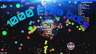 INSANE How to get 1000 free agario feeder bots  Agario [upl. by Adabel]