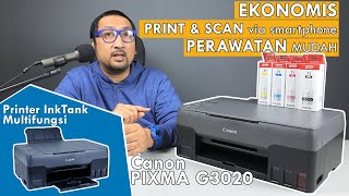 Printer Multifungsi Kemampuan Cetak Tinggi amp Perawatannya Mudah Review Printer Canon PIXMA G3020 [upl. by Geri]