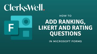 How to add Ranking Likert and Rating questions in Microsoft Forms [upl. by Efthim]