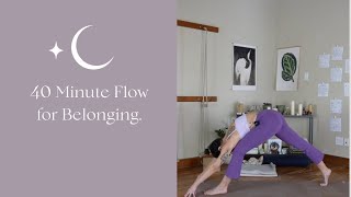 40 Minute Katonah Yoga™ Flow Finding Belonging [upl. by Sitra997]