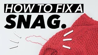 How to Fix a SnagPull in Knits  WITHWENDY [upl. by Sasnak]