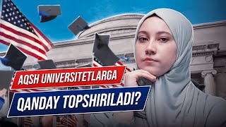 AQSH UNIVERSITETLARIGA BEPUL TOPSHIRING [upl. by Isiad]