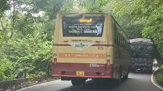 K S R T C SWIFT BUS AT WAYANAD CHURAM [upl. by Krissie]