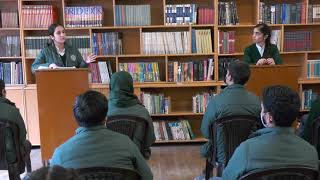 English Debate held in Senior School Library [upl. by Nemajneb469]