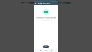 Two Step Verification in Whatsapp [upl. by Alisen]