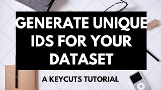 Generate unique IDs for your dataset for building summary reports  Excel amp Google Sheets [upl. by Cenac]