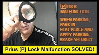 Prius P Lock Malfunction Solved Bad 12 Volt Battery [upl. by Salter69]