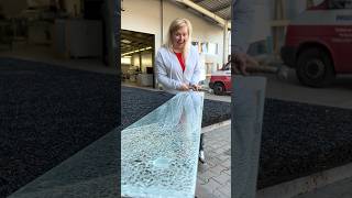 Experiment Breaking 2Layer Tempered Glass shorts glassart [upl. by Glinys]