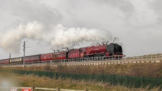 6233 Duchess of Sutherland Powers Through the Wind  Yorkshireman  09032019 [upl. by Alsworth806]