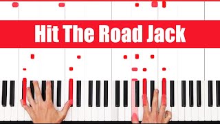 Hit The Road Jack Piano  How to Play Ray Charles Hit The Road Jack Piano Tutorial [upl. by Euqnomod103]