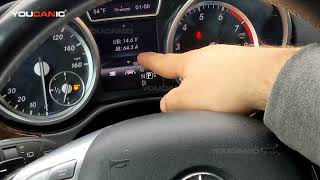 Mercedes Benz Check Battery Voltage via Cluster [upl. by Nicolai]