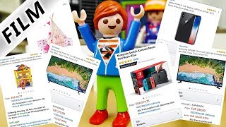 Playmobil Film Deutsch JULIANS 2000€ AMAZON BESTELLUNG NINTENDO SWITCH IPHONE X TV Familie Vogel [upl. by Noteloc584]