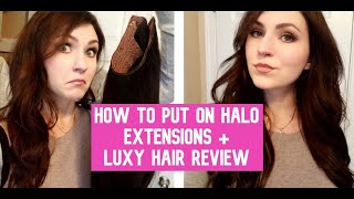 THE TRUTH ABOUT HALO EXTENSIONS  Luxy Hair Review [upl. by Beatty42]