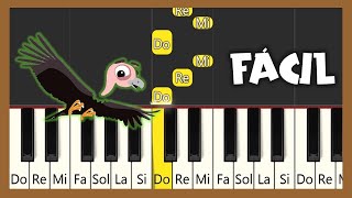 CÓMO TOCAR EL CÓNDOR PASA  PIANO FÁCIL CON NOTAS  PIANO TUTORIAL [upl. by Pierre]