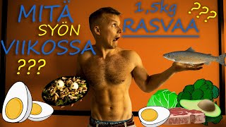 KETOGEENINEN RUOKAVALIO  MITÄ SYÖN VIIKOSSA [upl. by Leind]