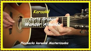 Karaokê  Carta Branca  Wander Almeida  Play Back original  Arrocha [upl. by Nehte126]