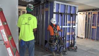 Prefabrication amp Modularization Installing Bathroom PODS  The Weitz Company [upl. by Aisayn]