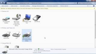 How to Set Default Printer in Windows 7 [upl. by Eirelav736]