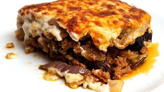 Greek HomeMade Moussaka Recipe [upl. by Jeralee625]