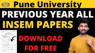 SPPU Previous Year Insem Papers  How to Download Sppu Previous Year INSEM Question Papers [upl. by Sontag]