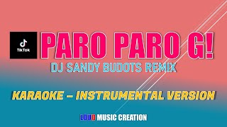 TIKTOK HITS  Paro Paro G by DJ SANDY  KARAOKE VERSION [upl. by Eoj894]