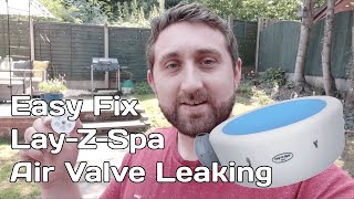 How to Fix Lay Z Spa Air Valve Leaking [upl. by Bradford956]