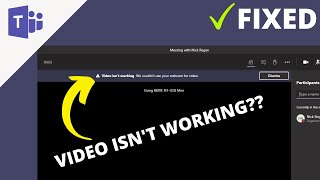 How to Fix Microsoft Teams Camera Not Working  Microsoft Teams Tutorial [upl. by Rehpotsrik]
