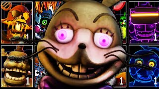 TODOS OS ANIMATRONICS EM UM JOGO SÓ  ultra custom night [upl. by Aitercul]