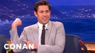 John Krasinski Didnt Think Hed Get A Second Date With Emily Blunt  CONAN on TBS [upl. by Eenot]