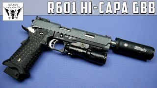 Review  R601 HiCapa GBB  Army Armament [upl. by Riatsala]