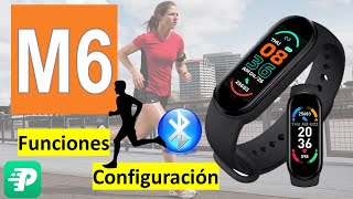 Smart band m6 2021 Funciones  Configuración en español [upl. by Theodosia]