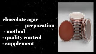 chocolate agar preparation  methodquality controlsupplement easy method [upl. by Aztilay]