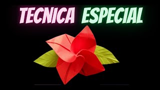 Como hacer una rosa de papel paso a paso 🌹 Rosa origami fácil [upl. by Gideon157]